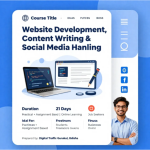 Website Development and Content Writing & Social Media Handling