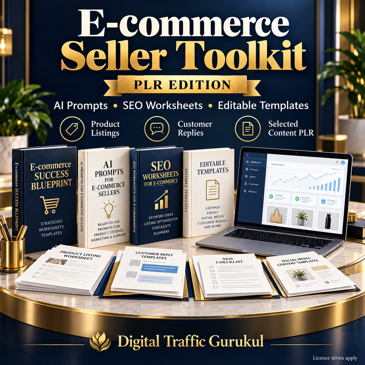 E-commerce Seller Toolkit with three included bonus resources